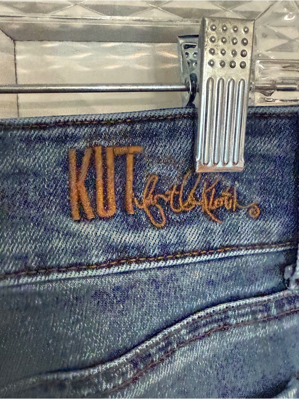 Kut From The Kloth Lucy High Rise Wide Leg Jeans Size 8 Medium Wash 25365 - Picture 8 of 15